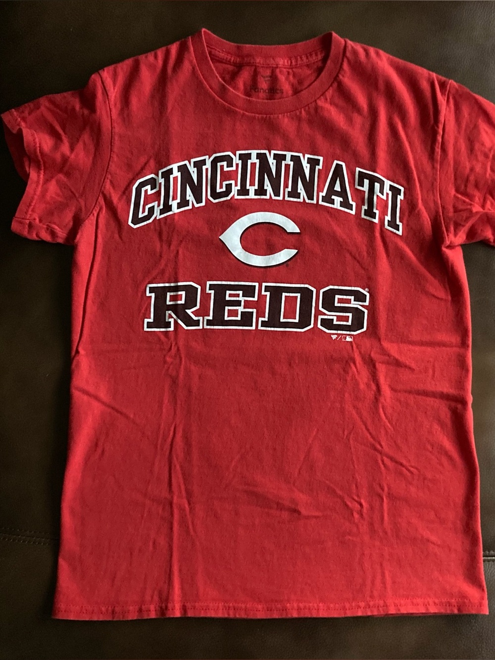 FANATICS CINCINNATI REDS Men's MLB Red Short Sleeve Logo Tee T-Shirt Small